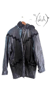 Vintage Leather Jacket – Real Fur Hood, Authenticated Pre-Owned | Sold Attire