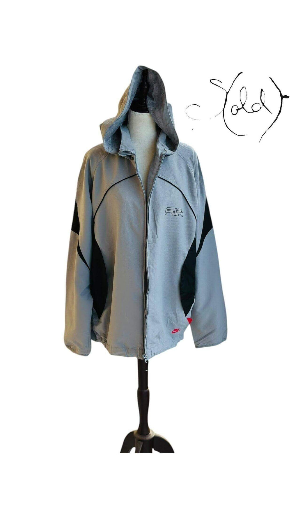 Vintage Nike Air Tech Fleece Jacket – Lightweight Comfort, Back view | Sold Attire