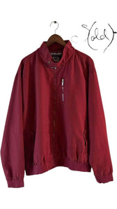 Vintage Red Cotton Bomber – Atlas XXL, Authenticated Pre-Owned | Sold Attire
