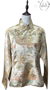 Vintage Silk Brocade Chinese Jacket – Old Money Opulence, Authenticated Pre-Owned | Sold Attire
