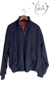 Vintage Wool Harrington Jacket – Old-School Cool, Back view | Sold Attire