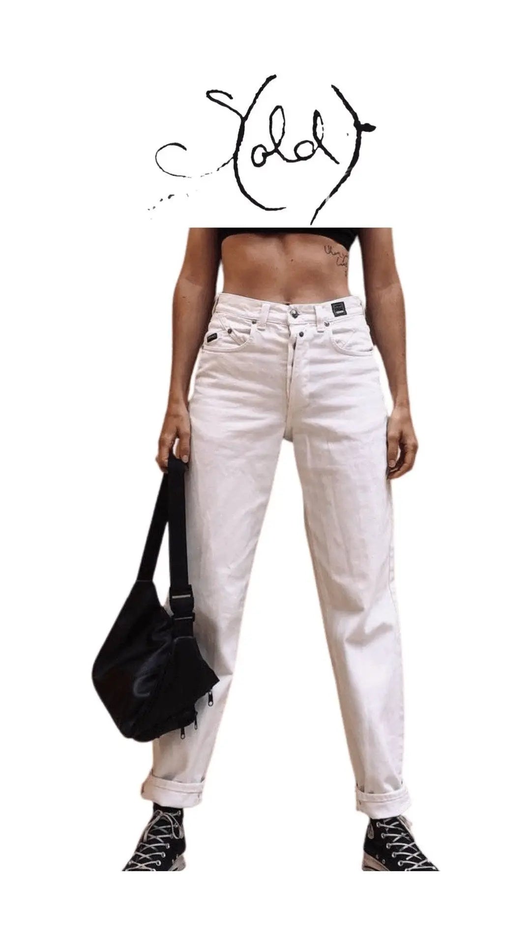 Vintage Versace White Denim Jeans - 90s Deadstock Treasure old-money, Rare Gems, Trousers