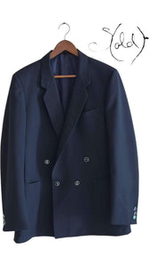 YSL Navy Blazer – Double-Breasted Elegance, Authenticated Pre-Owned | Sold Attire