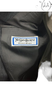 Yves Saint Laurent 1980s Pinstripe Blazer, Hardware detail | Sold Attire