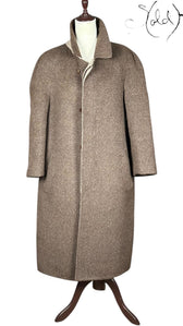 Yves Saint Laurent Alpaca Overcoat Taupe, Base view | Sold Attire
