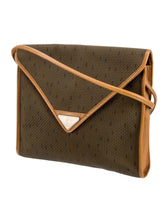 Yves Saint Laurent Envelope Crossbody – Woven Canvas & Leather, Detail view | Sold Attire