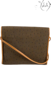 Yves Saint Laurent Envelope Crossbody – Woven Canvas & Leather, Back view | Sold Attire