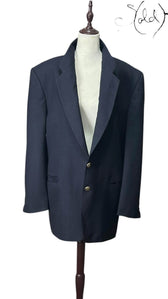 Yves Saint Laurent Wool Blazer – Vintage Preppy Elegance, Side view | Sold Attire