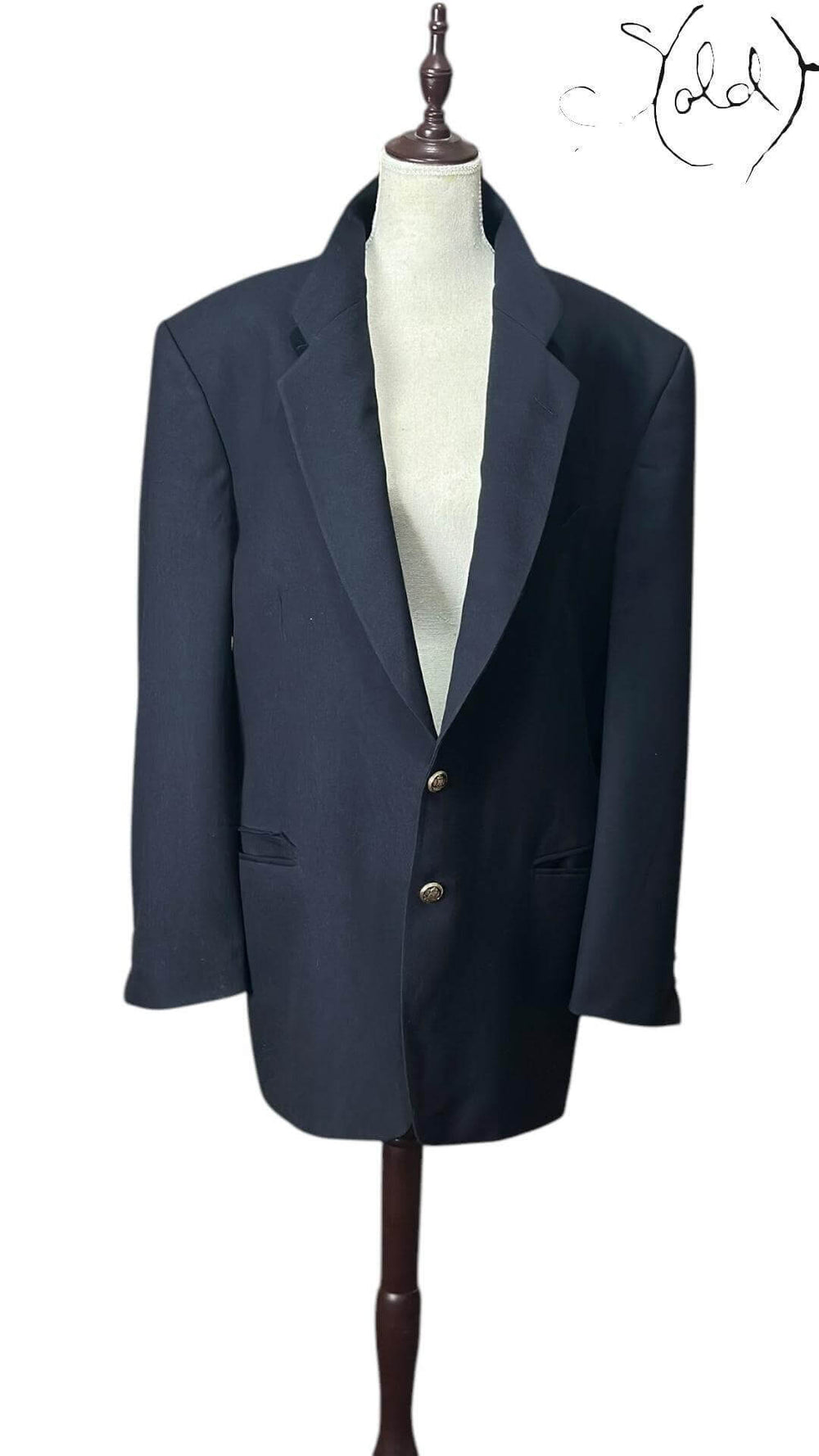 Yves Saint Laurent Wool Blazer – Vintage Preppy Elegance, Base view | Sold Attire