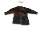 Oversized Leather Jacket | Leather Patch Jacket | Sold