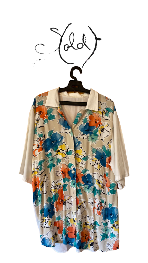 Vintage Floral Shirt | Floral Print Shirt | Sold