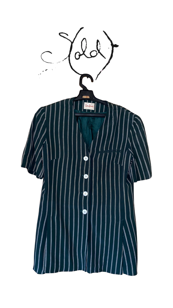 Vintage Striped Shirt | Vertical Striped Shirt | Sold