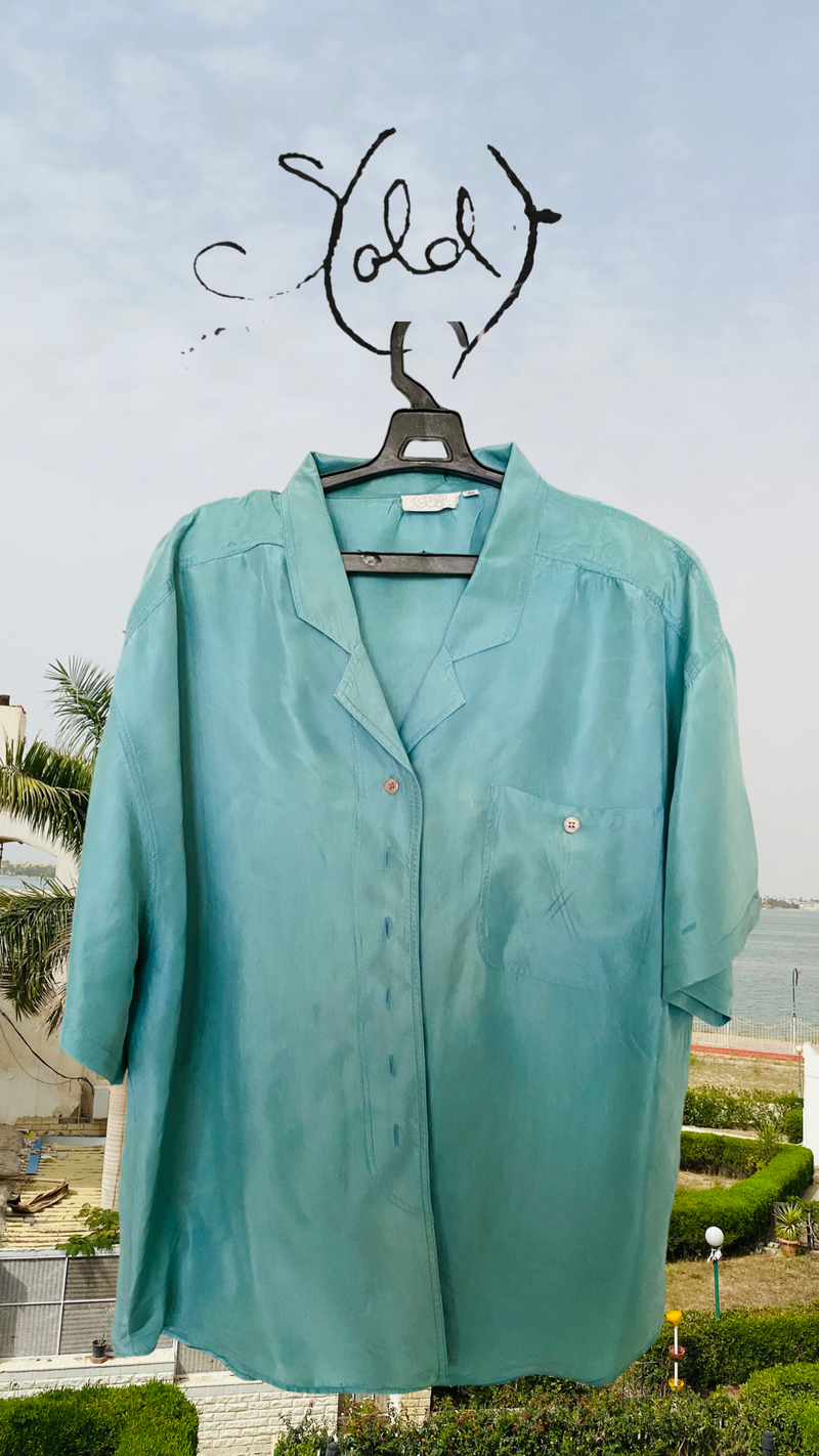 Women's Silk Shirt | Silk Button up Shirt | Sold